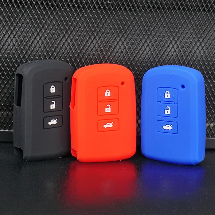 Silicone Rubber key fob cover case sleeve set protect skin jacket for Toyota Corolla Camry RAV4 Highlander Prado Remote keyless |