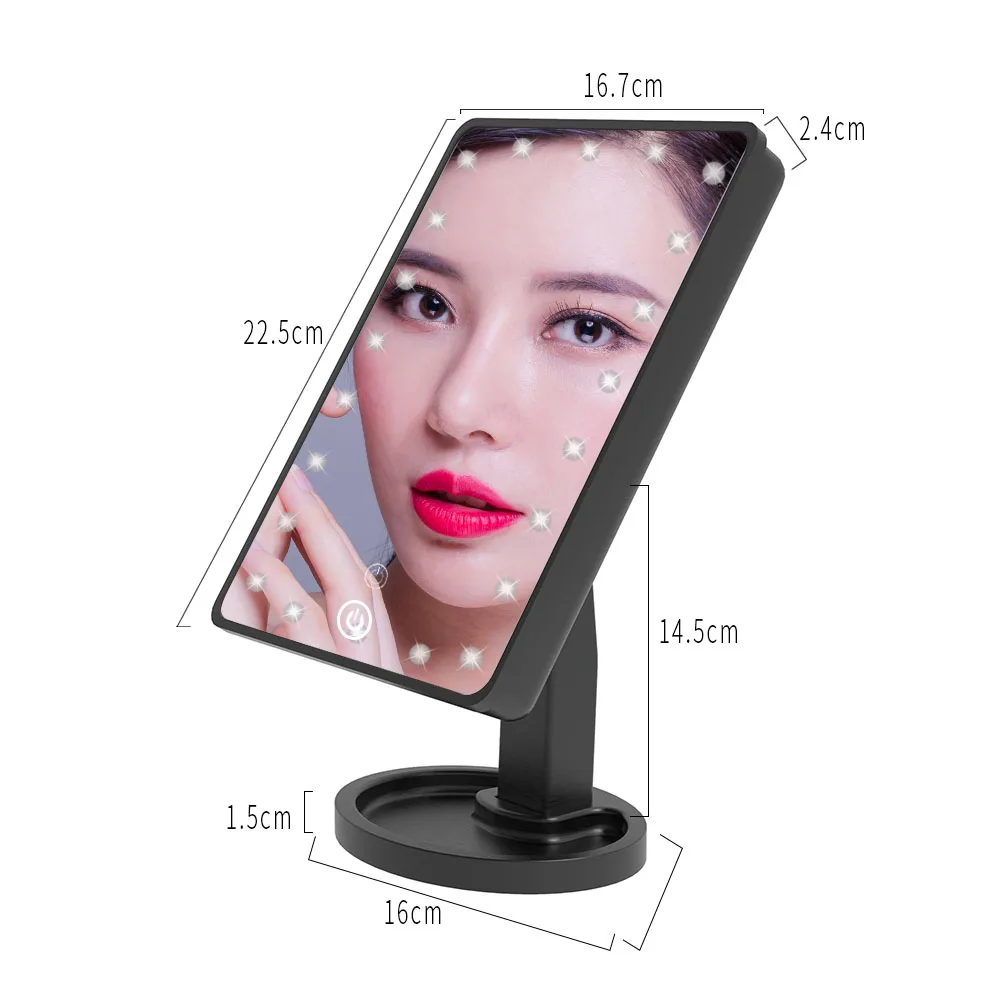 Светодиодный Профессиональный зеркала с подсветкой для макияжа светодиодный