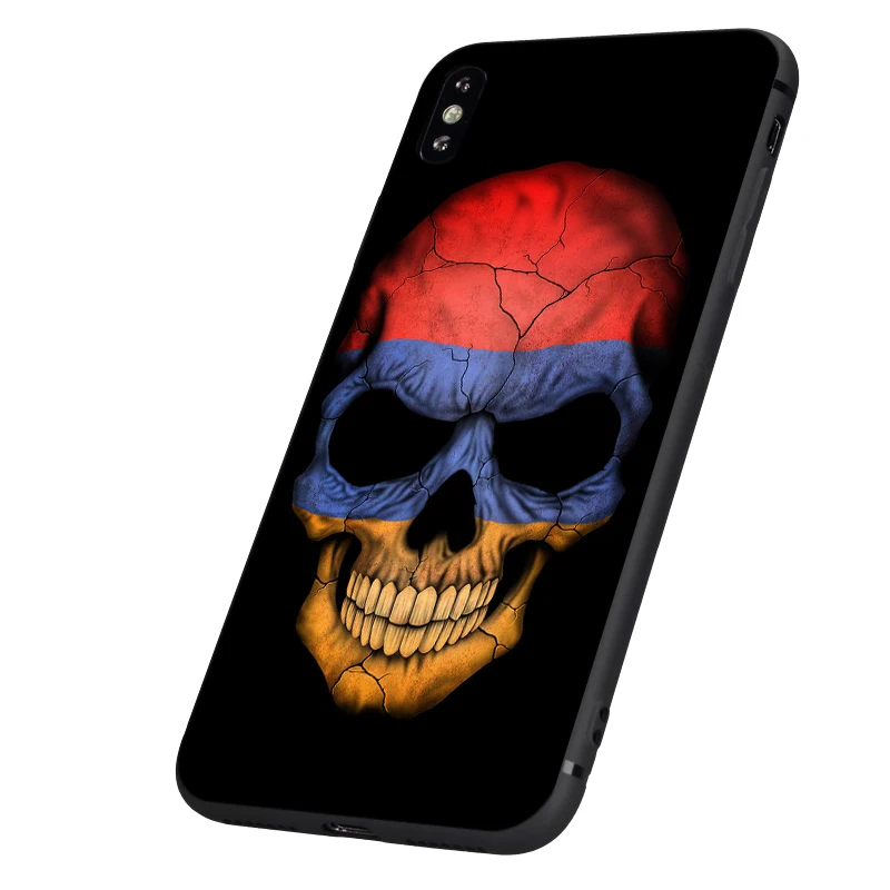Черный чехол ТПУ для iphone 5 5s se 6 6s 7 8 plus x 10 чехол силиконовый чехол для iphone XR XS 11 pro MAX чехол флаг армян