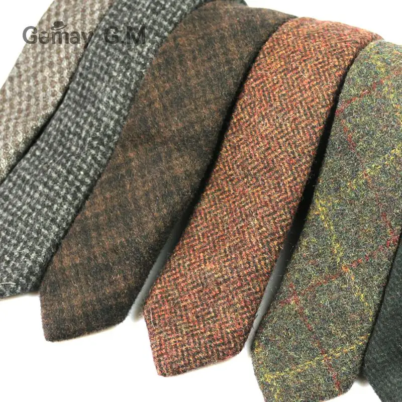 Новинка 100% г. Шерстяные Галстуки для мужчин Высококачественная брендовая одежда