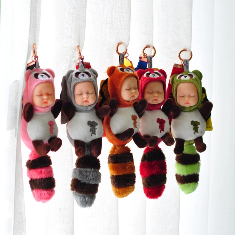 

Кукла INBEAJY Kawaii, детские мягкие плюшевые игрушки с героями мультфильмов для девочек, детский подарок на день рождения, кулон luckybaby, кукла с пря...