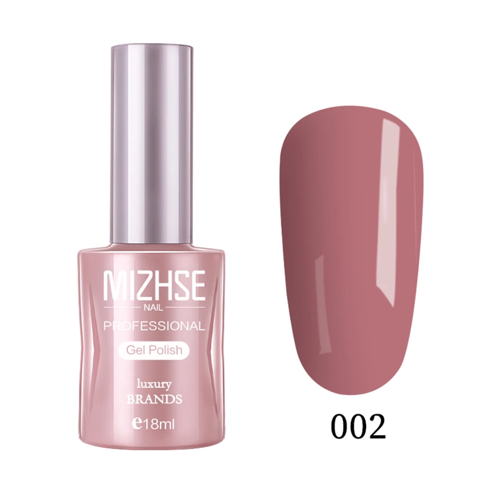 DSH002 MIZHSE 18ML UV Gel Top Base Coat Gel Varnish Nail Polish Nails Art UV LED Soak-Off Gel lacquer Primer Base Nude Red Wthie Color - Цвет: DSH002