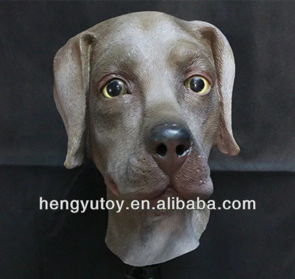 

Realistic Latex Pug Labrador Dog Mask