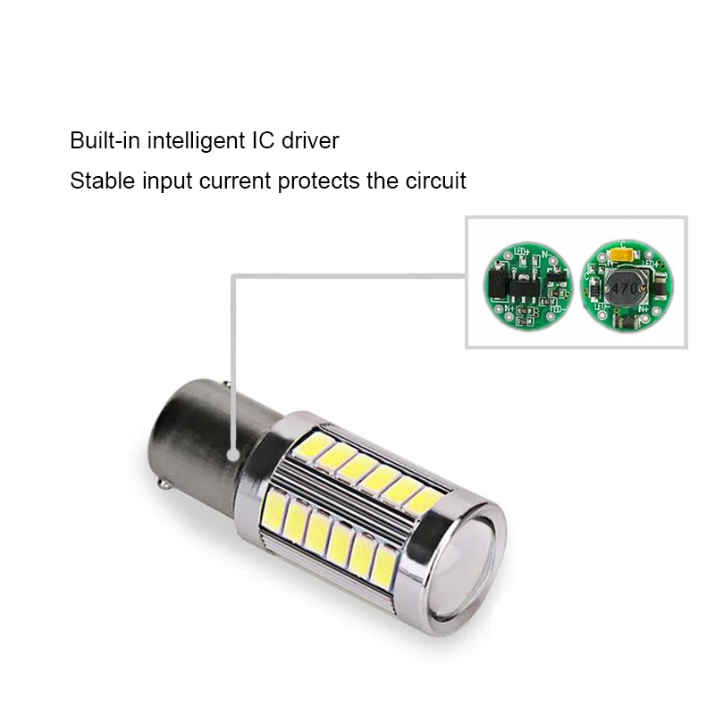 Автомобильный светодиодный фонарь BOAOSI 2x1156 P21W 5630 CREE Chip задний заднего хода для BMW