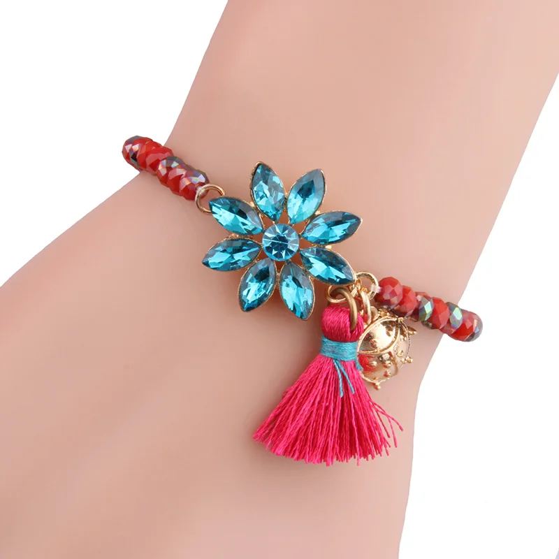 NeeFuWoFu хрустальные бусины браслеты Pulsera нити Богемия де Мадера Estrela de Cinco Pontas модные ювелирные изделия браслет оптом
