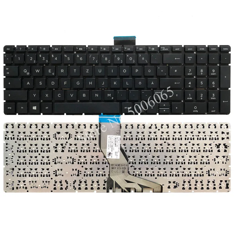 Немецкая клавиатура для ноутбука HP 250 G6 255 256 258 искусственная кожа с подставкой