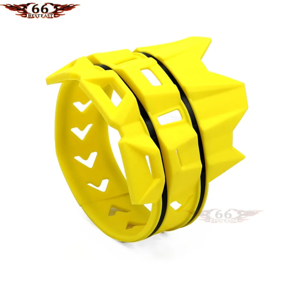 Желтый выхлопной глушитель защита трубы для RM RMZ DRZ XR TE TC CR CRF EXC SX YZ KX