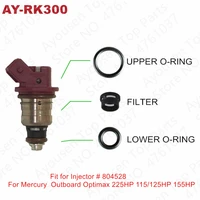 free shipping fuel injector service kits for mercury outboard optimax 225hp 115125hp 155hp repair kit for 804528 ay rk300