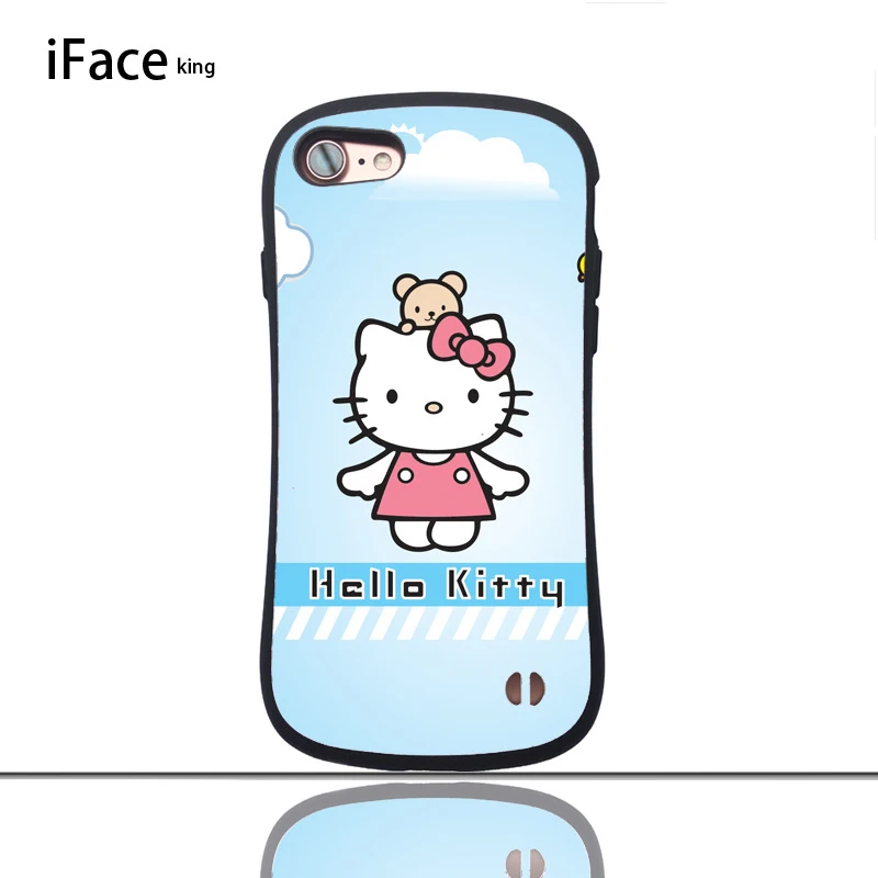 Iface king чехол для телефона hello kitty глянцевый маленький чехол на талию для iphone 7 8 PLUS X S R MAX защитный противоударный чехол для телефона