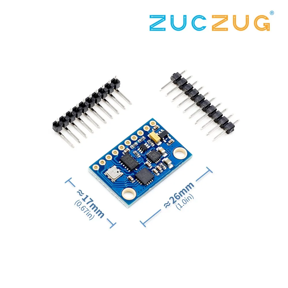 1 шт. GY 801 10DOF 9 Axis индикатор отношения L3G4200D ADXL345 HMC5883L BMP180 модуль|Интегральные схемы|
