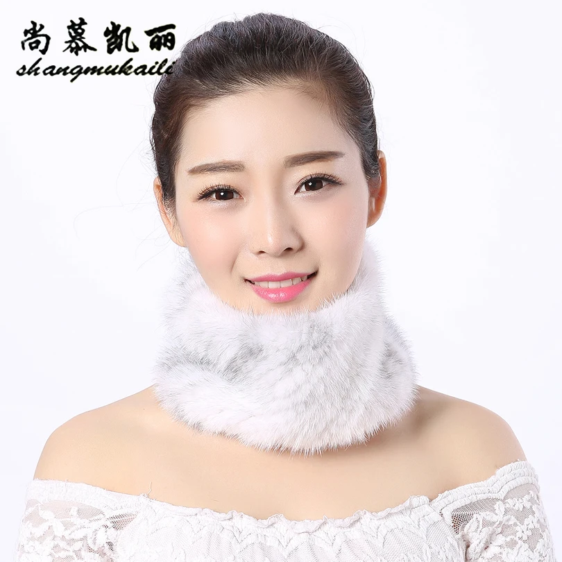 Россия шарфы норки кольцо 13 см 2018 г. зимние плотные теплые глушитель шейный