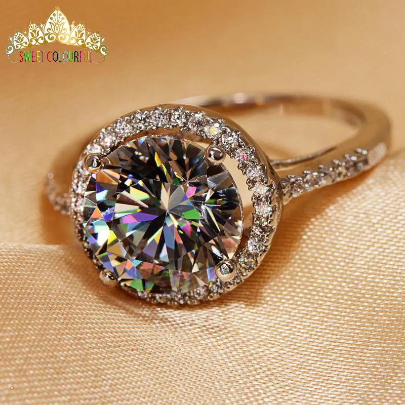 18 K 750Au Золотое кольцо с бриллиантом Moissanite D color VVS с национальным сертификатом MO-00107-01