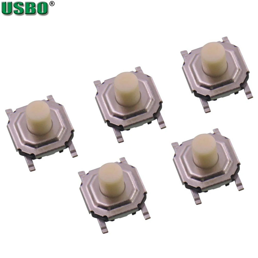 Оптовая продажа SMD SMT 12V 0.5A 4p кнопочный электронный игрушечный переключатель 4*4*1 5