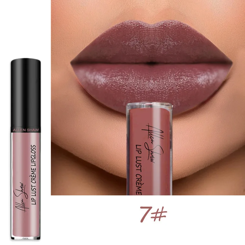 Крем с мерцающим эффектом матовый блеск для губ водостойкий стойкий красный