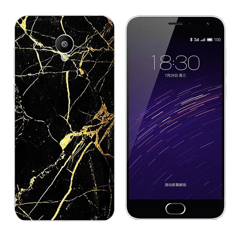 Case for Meizu M2 5 inch Ultra Soft TPU Skin Phone Cover Meilan 2 Silicon Fashion Pine Printing Capa |
