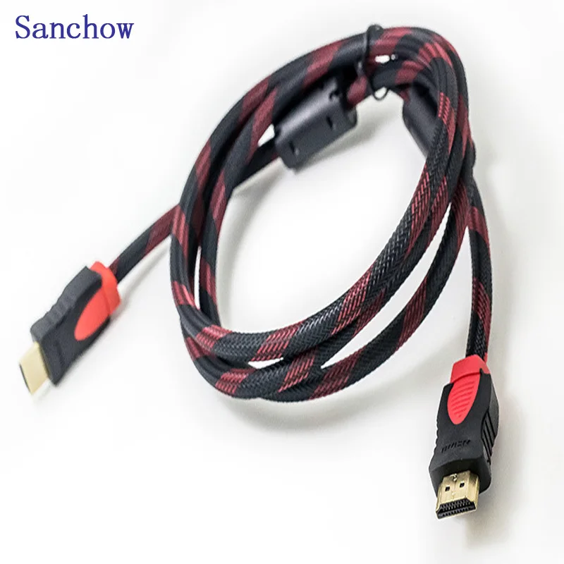 Sanchow 1 5 м HDMI удлинитель Плетеный hdmi Cable1080P 3D 4 мужчинами AV кабель провод для PS3 Xbox| |