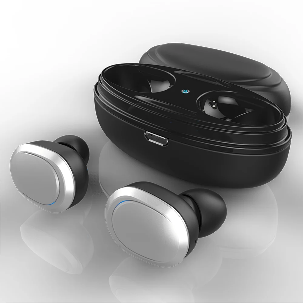 T12 Dual TWS Wireless Bluetooth 4.1 Headphones Mini BT Stereo Music Headsets CVC6.0 Sports Earphone w/ Microphone Charging Box |