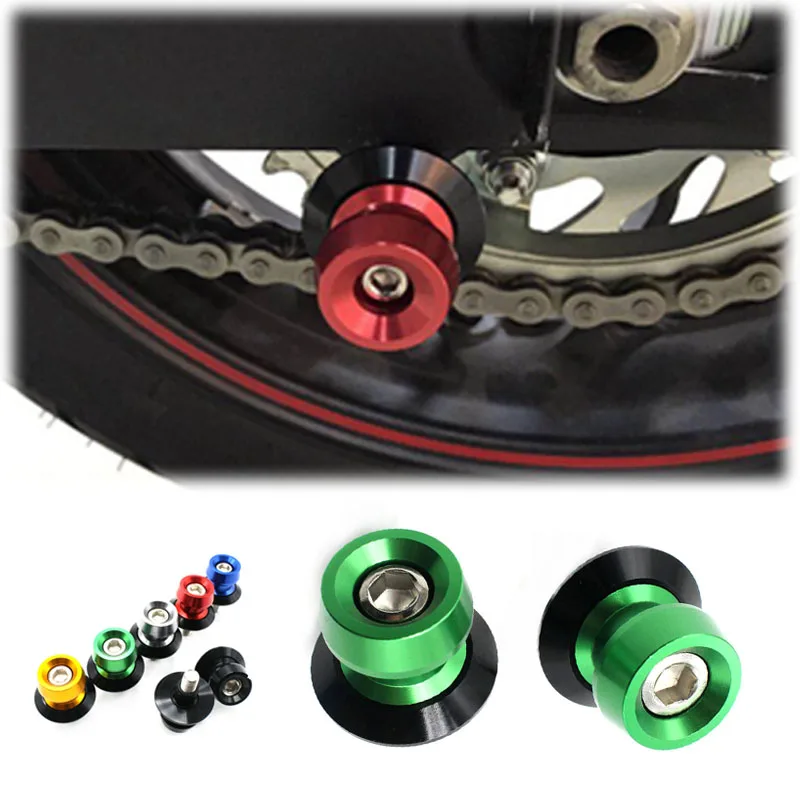 

For Kawasaki ZRX1200 ZX-14R ZZR1400 GTR1400 ZX14R Ninja H2R Motorcycle Accessories Swingarm Spools slider 8mm 10mm stand screws
