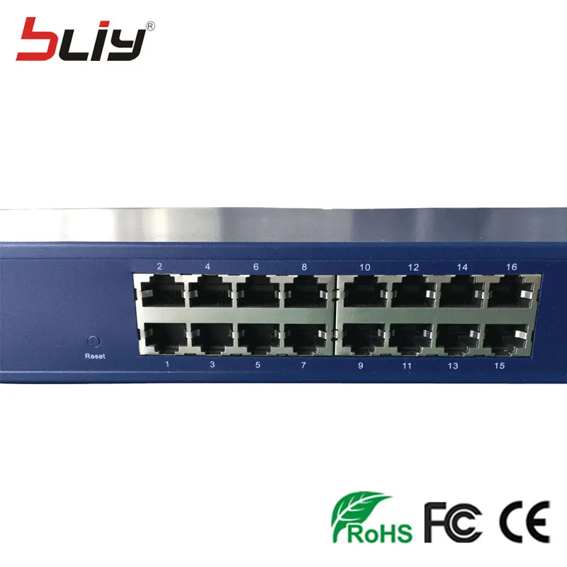 2 порта SFP 16 портов rj45 гигабитный Ethernet волоконно оптический коммутатор с