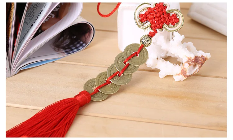 wholesale -20P TOP COOL gift Pocket mascot efficacious fortune Mascot Money Drawing FENG SHUI lucky copper cash Chinese knot | Дом и сад