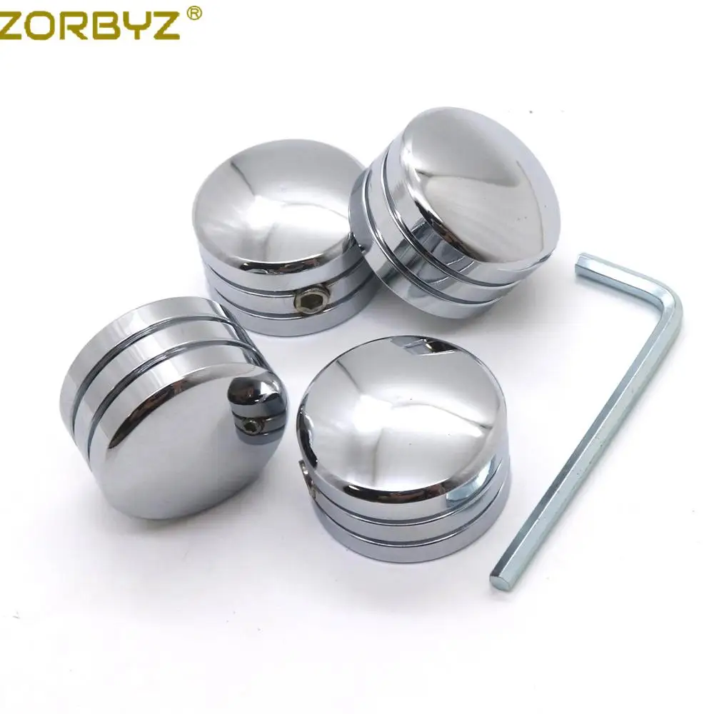 Chrome ZORBYZ черный/хром Свеча зажигания головки Болт Крышка Заглушка для Harley Твин Cam Touring 1999 - Цвет: Chrome