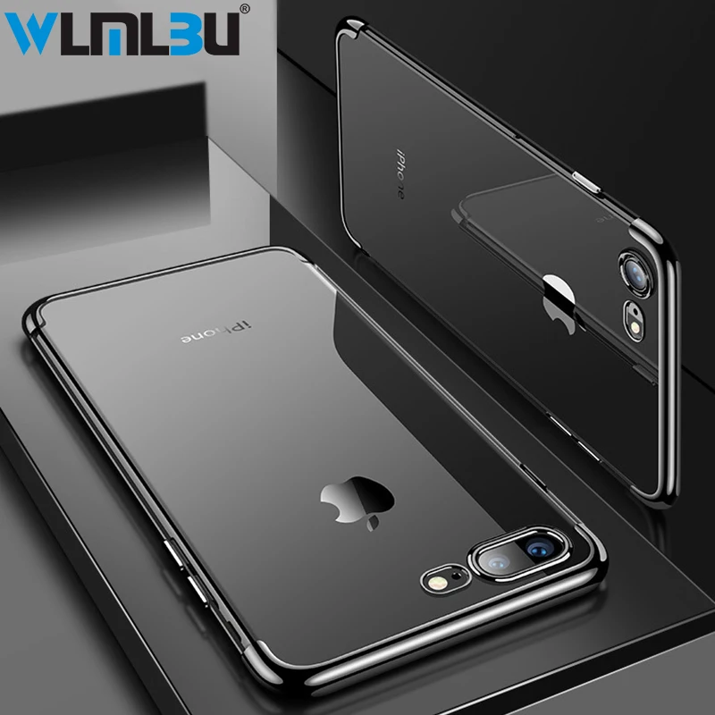 WLMLBU Оригинальный чехол для iPhone X 10 роскошный модный прозрачный мягкий из ТПУ с