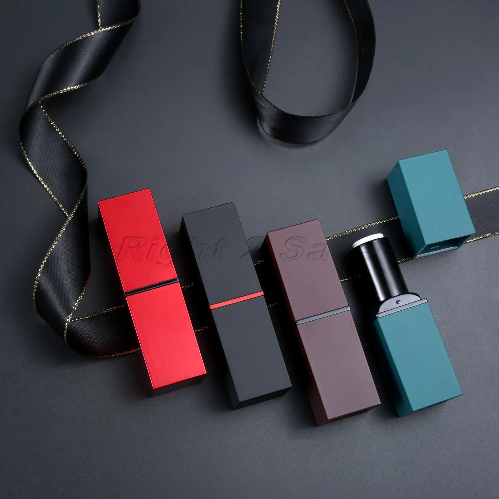 Пустые губные помады ручной работы 2 шт. АБС пластик черный красный зеленый