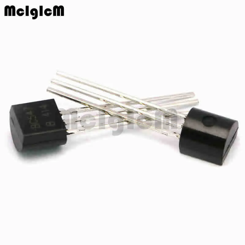 MCIGICM 100pcs BC547 in-line triode transistor TO-92 0.1A 45V NPN |