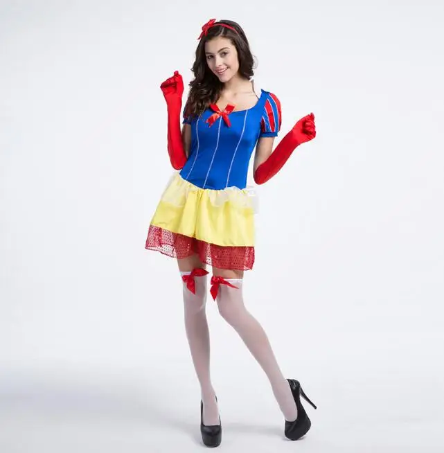 Cinderella Snow White Princess Fairy Tale Costumes for Women Sexy Fancy Halloween Cosplay Costume |