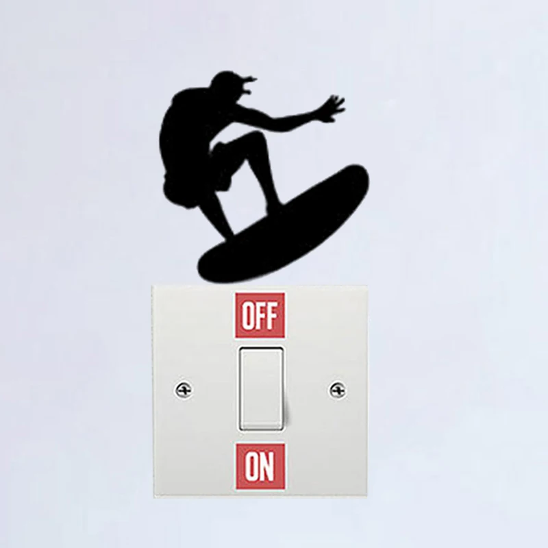 Модное домашнее украшение для серфинга Виниловая наклейка на стену