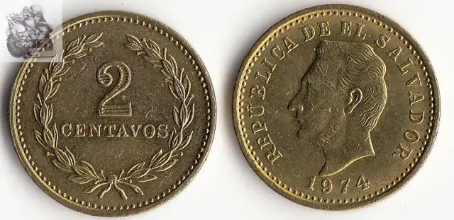 El Salvador 2 монетка сентаво 100% настоящие и оригинальные монеты Северной Южной