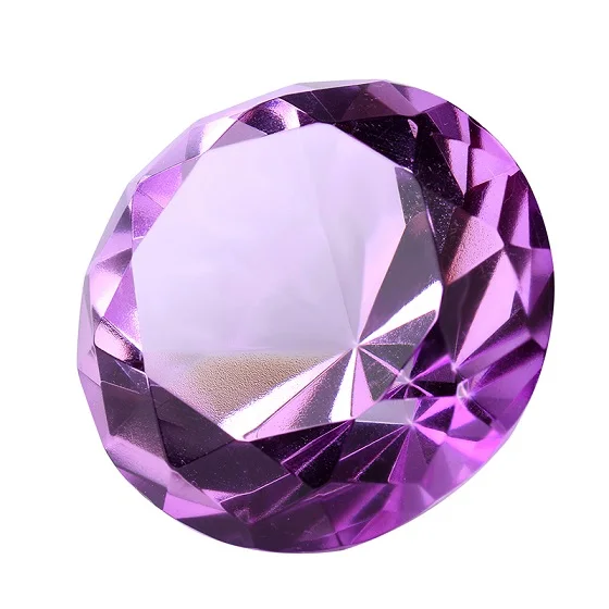 Purple H& D Свадебные украшения 30 мм хрустальный стеклянный шар Алмазный романтический современный свадебный стол реквизит украшения для дома вечерние подарки сувениры - Цвет: Purple