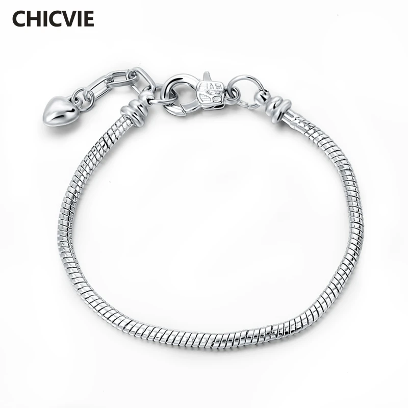 

CHICVIE Gold Original Charm Bracelets Bangles For Women Silver Friendship Famous Brand Jewelry Trendy Beads Bracelet Sbr150212