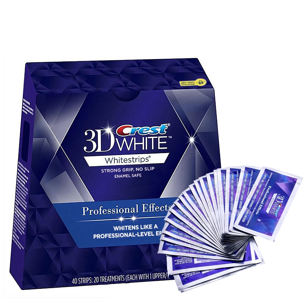 Crest 3D Белый Нежный рутины Whitestrips Стоматологическое отбеливание зубов полосы 20 чехол/40 полоски оборудование для отбеливания зубов