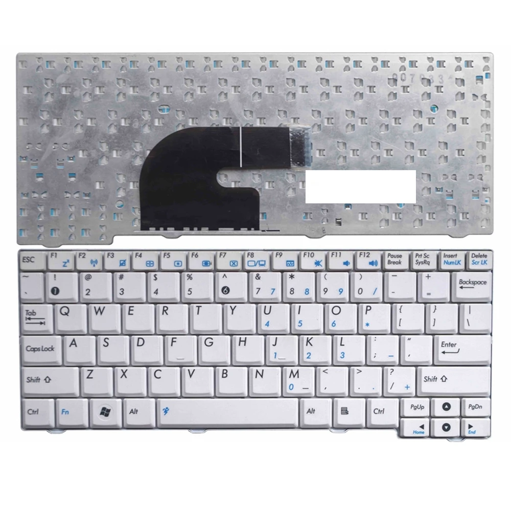 Новая клавиатура США для ASUS MK90 EEEPC MK90 EPC MK90H Замена клавиатуры для ноутбука Белый Английский