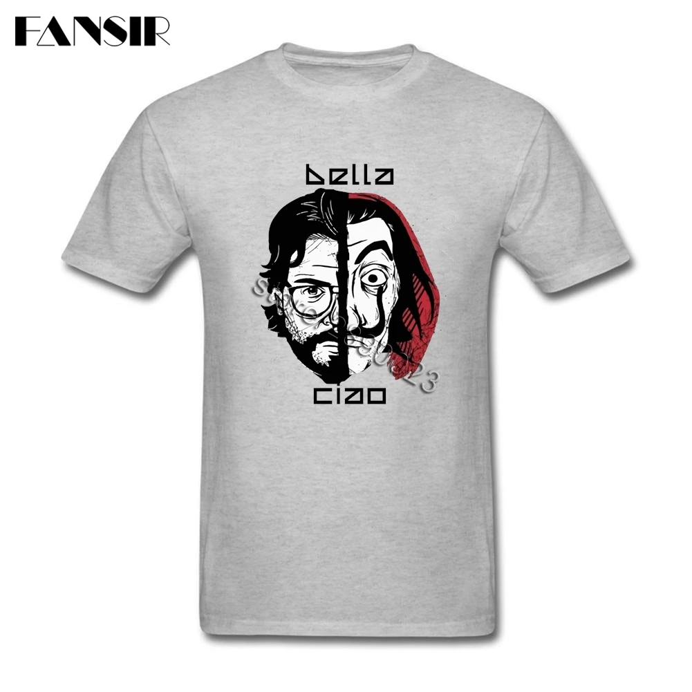 Досуг Для мужчин футболка La Casa de Papel денег с короткими рукавами 100% хлопковая