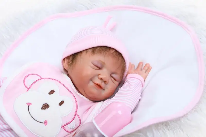 Полностью силиконовые реалистичные куклы Новорожденные 20 дюймов 50 см для