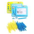 Комплект из 2 предметов, детские мини-записи Doodle доска для рисования игрушечные ручки Магнитный Ранние обучающие игрушки для рисования в подарок для детей