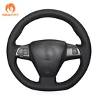 MEWANT черный чехол рулевого колеса автомобиля из искусственной кожи для Toyota Corolla RAV4 Auris Wish Vanguard Voxy 2010-2013