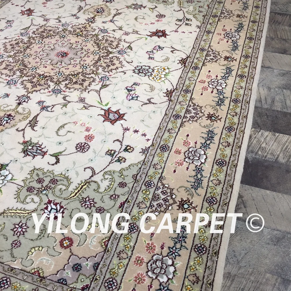 Yilong 4 'x 6' элегантный турецкий ковер с узлом ручной работы Восточное изысканное