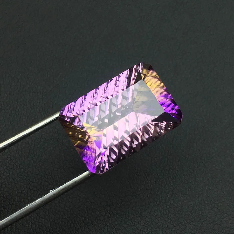 CSJ Real Natural ametrine loose gemstone bright concave cut Oct13*19mm 15.7ct fine jewelry with stone silver gold ring Diy | Украшения и