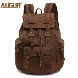 Винтажный холщовый рюкзак для ноутбука для мужчин и женщин, дорожные вместительные рюкзаки, школьные сумки для девочек и мужчин