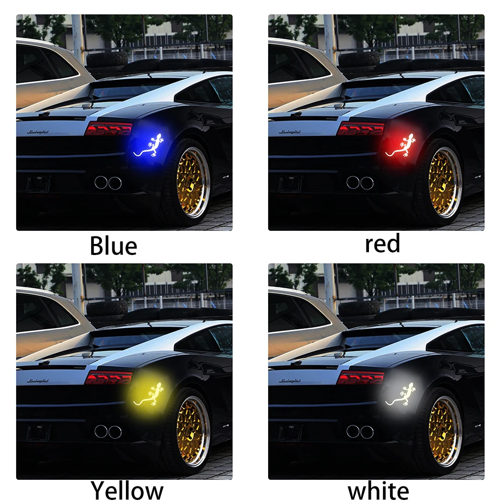 LEEPEE бампер автомобиля Стикеры авто Стайлинг Авто Декор в виде геккона