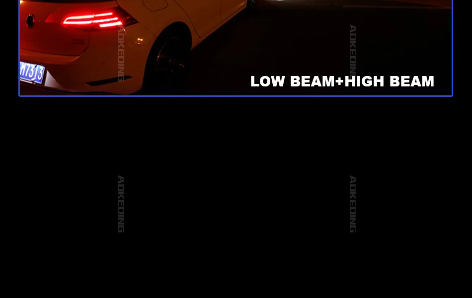 AKD автомобильный Стайлинг для VW Golf 7,5 светодиодный фонарь Golf 7 фары DRL HID фара динамический сигнал Биксеноновые аксессуары