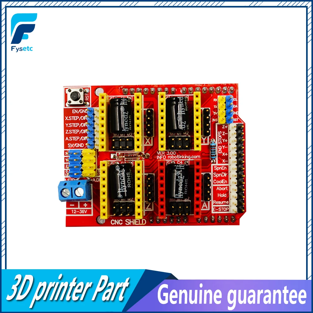 Новый 3D принтер части A4988 Драйвер CNC Щит Плата расширения для Arduino V3 гравер