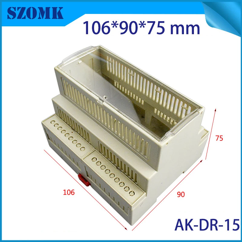 1 шт. abs корпус корпуса электроники для din риал ограждения шкаф рейка Защита от