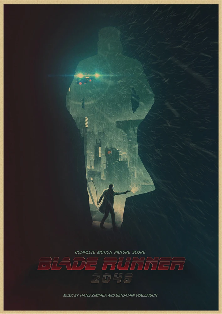 Blade Runner 2049 американский фильм ретро плакаты крафт-бумага печатные настенные постеры картины Домашний декор комнаты - Цвет: Шоколад