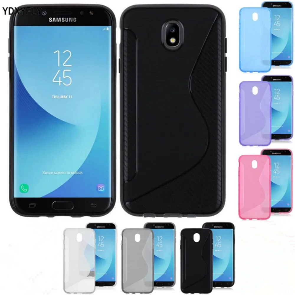 Гибкий чехол для Samsung Galaxy J5 2017 j530 силикона S линии ТПУ J3 J7 J330 j730 j7 Pro Резина Матовая