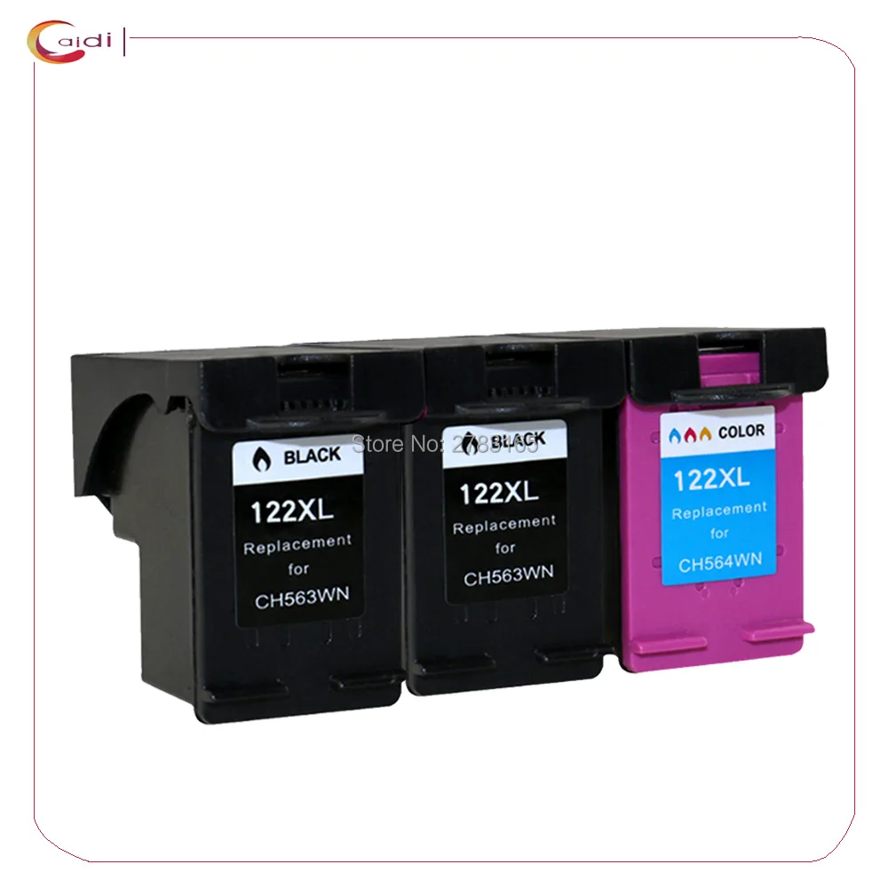 3 шт. совместимый с HP 122 чернильный картридж для HP122 XL Deskjet 1000 1050 2000 2050 3000 3050A 3052A