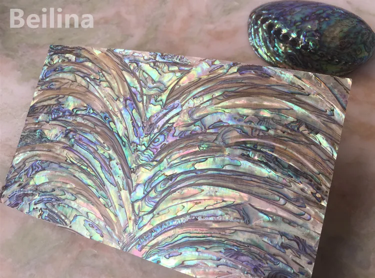 Тип M Новая Зеландия paua abalone оболочки ламинат лист для резных материалов и деревянная инкрустация домашнего ремесла украшения размер 240 мм/140 мм
